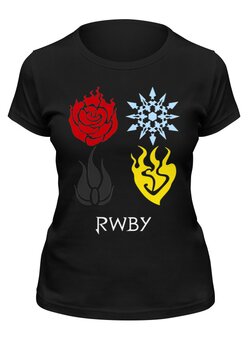 Заказать женскую футболку в Москве. Футболка классическая RWBY  от geekbox - готовые дизайны и нанесение принтов.