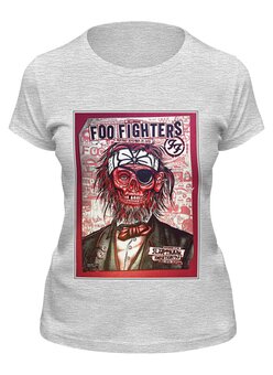 Заказать женскую футболку в Москве. Футболка классическая Foo Fighters Band от Leichenwagen - готовые дизайны и нанесение принтов.