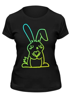 Заказать женскую футболку в Москве. Футболка классическая Sunny Bunny от skynatural - готовые дизайны и нанесение принтов.