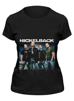 Заказать женскую футболку в Москве. Футболка классическая Nickelback от Денис - готовые дизайны и нанесение принтов.