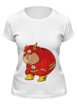 Заказать женскую футболку в Москве. Футболка классическая Fat Flash от priceless - готовые дизайны и нанесение принтов.