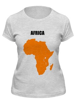 Заказать женскую футболку в Москве. Футболка классическая Африка 5 от Виктор Гришин - готовые дизайны и нанесение принтов.