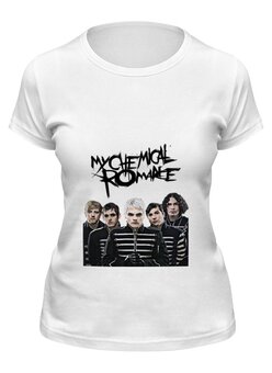Заказать женскую футболку в Москве. Футболка классическая My Chemical Romance   от cherdantcev - готовые дизайны и нанесение принтов.
