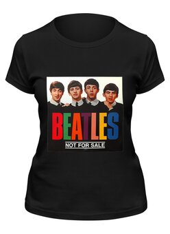 Заказать женскую футболку в Москве. Футболка классическая The Beatles  от cherdantcev - готовые дизайны и нанесение принтов.