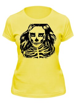 Заказать женскую футболку в Москве. Футболка классическая Halloween girl от Eve  - готовые дизайны и нанесение принтов.