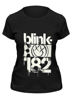 Заказать женскую футболку в Москве. Футболка классическая blink-182 smile shirt от slider - готовые дизайны и нанесение принтов.