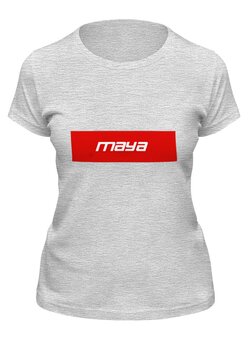 Заказать женскую футболку в Москве. Футболка классическая  Имя Maya от THE_NISE  - готовые дизайны и нанесение принтов.