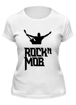 Заказать женскую футболку в Москве. Футболка классическая Rocknmob - фотограф (черные принты) от accs@rocknmob.com - готовые дизайны и нанесение принтов.
