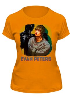 Заказать женскую футболку в Москве. Футболка классическая Evan Thomas Peters(Эван Питерс) от T-shirt print  - готовые дизайны и нанесение принтов.