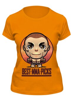 Заказать женскую футболку в Москве. Футболка классическая Best MMA picks от ARSBOYZ BRAND - готовые дизайны и нанесение принтов.