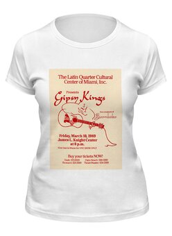 Заказать женскую футболку в Москве. Футболка классическая Gipsy Kings от Виктор Гришин - готовые дизайны и нанесение принтов.