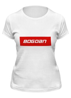 Заказать женскую футболку в Москве. Футболка классическая Bogdan от THE_NISE  - готовые дизайны и нанесение принтов.