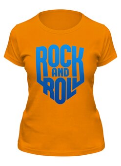 Заказать женскую футболку в Москве. Футболка классическая Rock-n-Roll от balden - готовые дизайны и нанесение принтов.