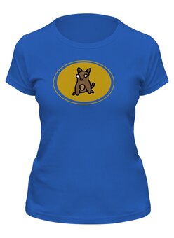 Заказать женскую футболку в Москве. Футболка классическая собачка от Rafflostart Karle - готовые дизайны и нанесение принтов.