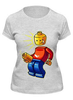 Заказать женскую футболку в Москве. Футболка классическая Лего (Lego) от trugift - готовые дизайны и нанесение принтов.