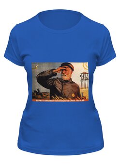 Заказать женскую футболку в Москве. Футболка классическая Советский плакат, 1936 г. от posterman - готовые дизайны и нанесение принтов.