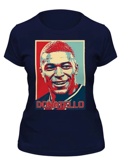 Заказать женскую футболку в Москве. Футболка классическая Mbappe - Donatello от skynatural - готовые дизайны и нанесение принтов.