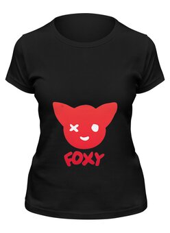 Заказать женскую футболку в Москве. Футболка классическая Фокси Foxy от cherdantcev - готовые дизайны и нанесение принтов.