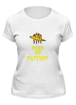 Заказать женскую футболку в Москве. Футболка классическая Dead by Daylight от THE_NISE  - готовые дизайны и нанесение принтов.