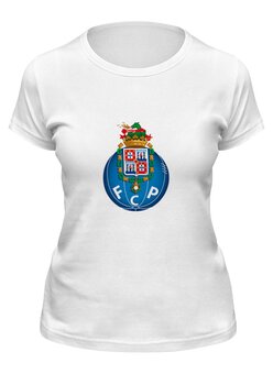 Заказать женскую футболку в Москве. Футболка классическая FC Porto от THE_NISE  - готовые дизайны и нанесение принтов.