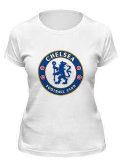 Заказать женскую футболку в Москве. Футболка классическая Chelsea FC от THE_NISE  - готовые дизайны и нанесение принтов.