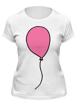 Заказать женскую футболку в Москве. Футболка классическая Воздушный шар от Inna Kirichenko - готовые дизайны и нанесение принтов.