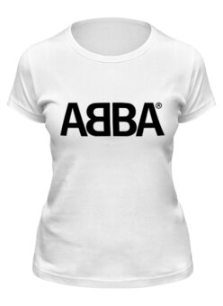 Заказать женскую футболку в Москве. Футболка классическая Группа "ABBA" от Fedor - готовые дизайны и нанесение принтов.