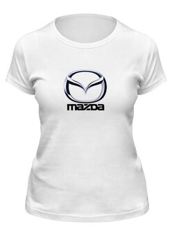 Заказать женскую футболку в Москве. Футболка классическая Mazda от THE_NISE  - готовые дизайны и нанесение принтов.