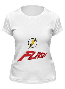 Заказать женскую футболку в Москве. Футболка классическая Flash_ARSB от ARSBOYZ BRAND - готовые дизайны и нанесение принтов.