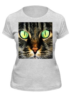 Заказать женскую футболку в Москве. Футболка классическая Кот/Cat от THE_NISE  - готовые дизайны и нанесение принтов.