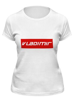 Заказать женскую футболку в Москве. Футболка классическая Vladimir от THE_NISE  - готовые дизайны и нанесение принтов.