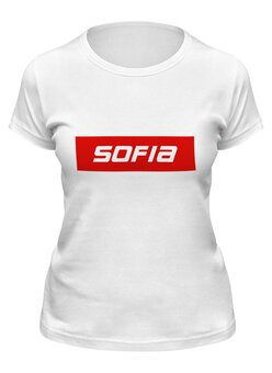 Заказать женскую футболку в Москве. Футболка классическая Sofia от THE_NISE  - готовые дизайны и нанесение принтов.