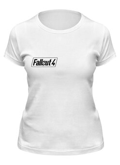 Заказать женскую футболку в Москве. Футболка классическая Fallout 4 Logo от MKT - готовые дизайны и нанесение принтов.