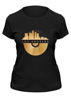 Заказать женскую футболку в Москве. Футболка классическая Los Angeles от Павел Павел - готовые дизайны и нанесение принтов.