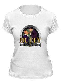 Заказать женскую футболку в Москве. Футболка классическая Bully от THE_NISE  - готовые дизайны и нанесение принтов.