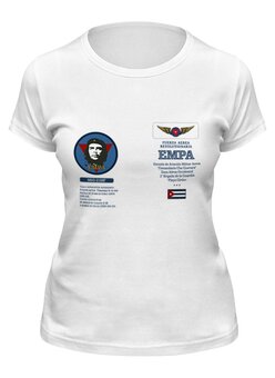 Заказать женскую футболку в Москве. Футболка классическая Школа военных летчиков (Куба) от Рустам Юсупов - готовые дизайны и нанесение принтов.