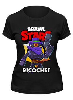 Заказать женскую футболку в Москве. Футболка классическая BRAWL STARS RICOCHET от geekbox - готовые дизайны и нанесение принтов.