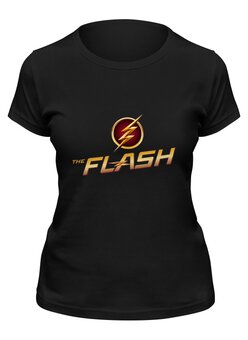 Заказать женскую футболку в Москве. Футболка классическая Flash  от T-shirt print  - готовые дизайны и нанесение принтов.