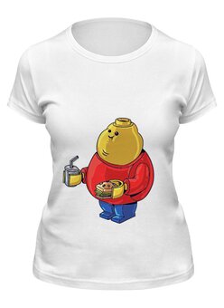 Заказать женскую футболку в Москве. Футболка классическая Fat Legoman от priceless - готовые дизайны и нанесение принтов.
