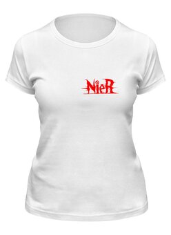 Заказать женскую футболку в Москве. Футболка классическая Игра NieR  от THE_NISE  - готовые дизайны и нанесение принтов.