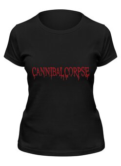 Заказать женскую футболку в Москве. Футболка классическая Cannibal Corpse Logo от metalbrand@yandex.ru - готовые дизайны и нанесение принтов.