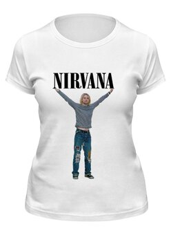 Заказать женскую футболку в Москве. Футболка классическая Nirvana от rancid - готовые дизайны и нанесение принтов.