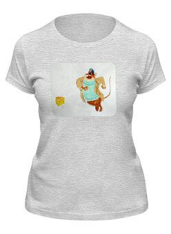 Заказать женскую футболку в Москве. Футболка классическая Любитель сыра от mrs-snit@yandex.ru - готовые дизайны и нанесение принтов.