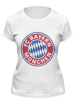 Заказать женскую футболку в Москве. Футболка классическая Бавария Мюнхен от coolmag - готовые дизайны и нанесение принтов.