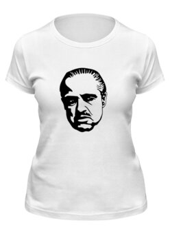 Заказать женскую футболку в Москве. Футболка классическая Марлон Брандо от KinoArt - готовые дизайны и нанесение принтов.