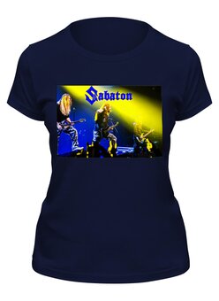 Заказать женскую футболку в Москве. Футболка классическая Sabaton от THE_NISE  - готовые дизайны и нанесение принтов.