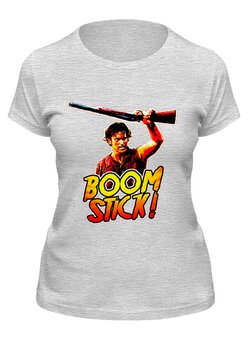 Заказать женскую футболку в Москве. Футболка классическая Boom stick  от ПРИНТЫ ПЕЧАТЬ  - готовые дизайны и нанесение принтов.