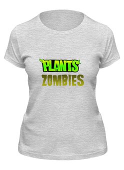 Заказать женскую футболку в Москве. Футболка классическая Plants vs Zombies от THE_NISE  - готовые дизайны и нанесение принтов.
