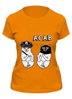 Заказать женскую футболку в Москве. Футболка классическая All Cats Are Beautiful от Павел Павел - готовые дизайны и нанесение принтов.