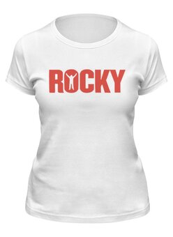 Заказать женскую футболку в Москве. Футболка классическая Rocky Balboa от Leichenwagen - готовые дизайны и нанесение принтов.